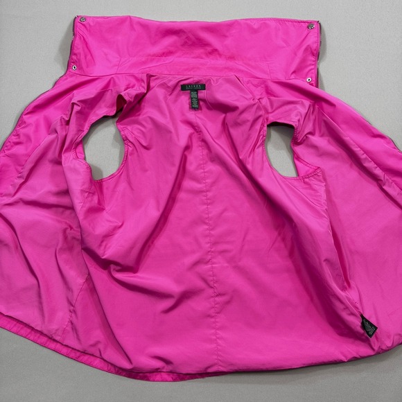 Lauren Ralph Lauren Vest Women's 2XL Hot Pink Full Zip Sleeveless Activerwear - Picture 5 of 12